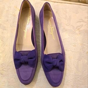 Genuine suede Salvatore Ferragamo loafers